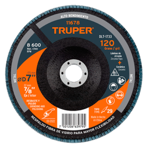 Disco Flap Polifan 7" Laminado #120
